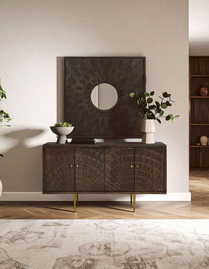 Sipari 4 Door Mango Wood Sideboard