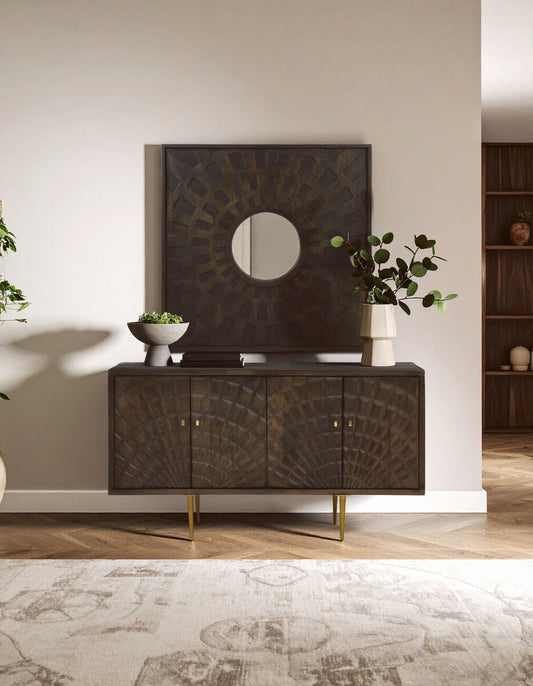 Sipari 4 Door Mango Wood Sideboard