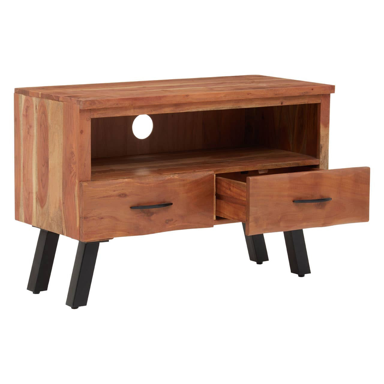 Nashik Two Drawer Acacia Media Unit