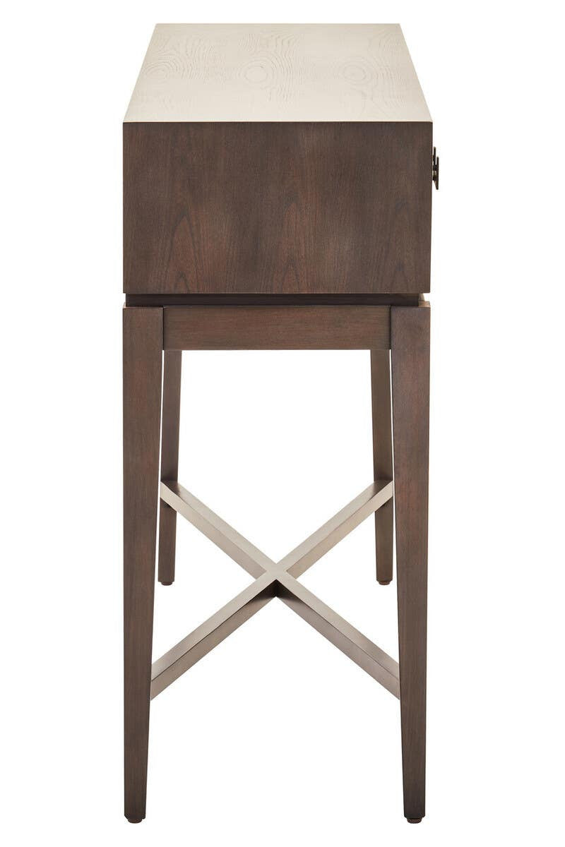 Dimaro Antique Grey Two Drawer Console Table