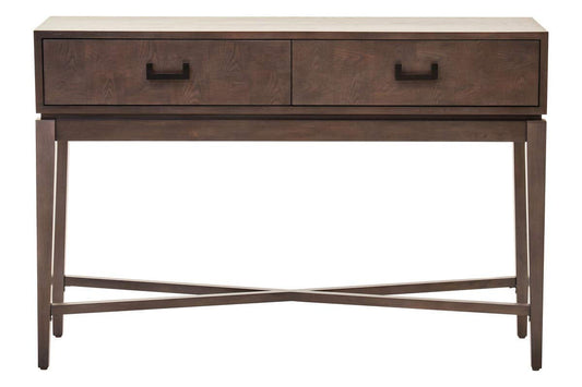 Dimaro Antique Grey Two Drawer Console Table