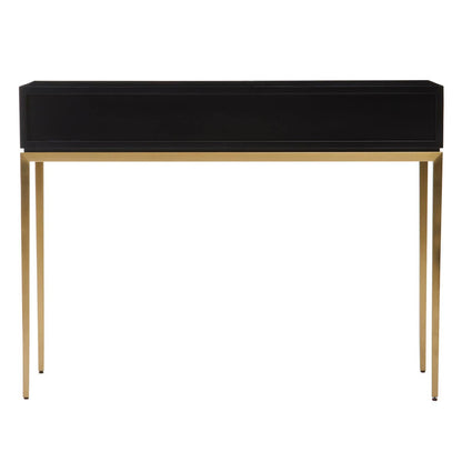 Davoli Black and Gold Console Table with 1 Drawer
