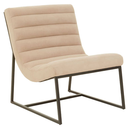 Vogue Ivory Velvet Lounge Chair