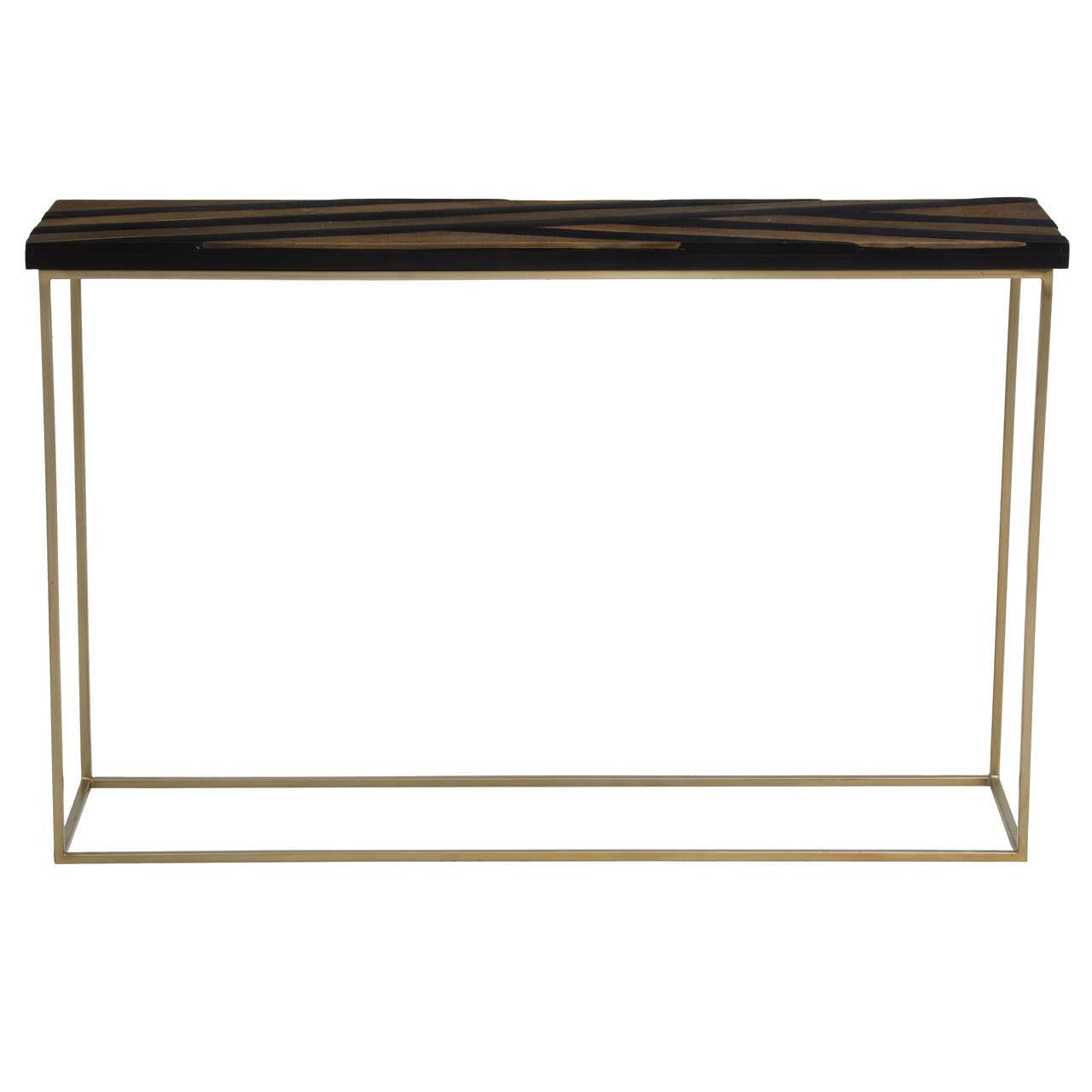 Aris Black And Gold Console Table