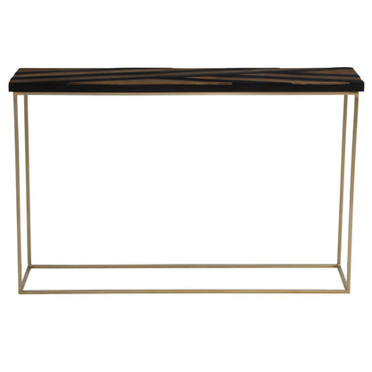 Aris Black And Gold Console Table