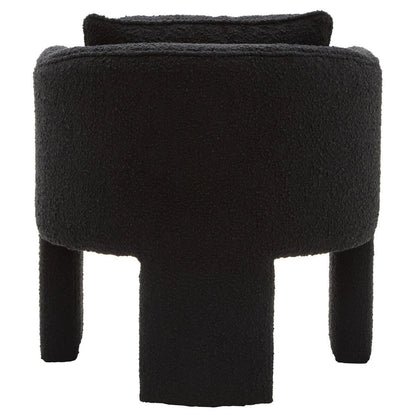 Ozzero Black Boucle Curved Armchair