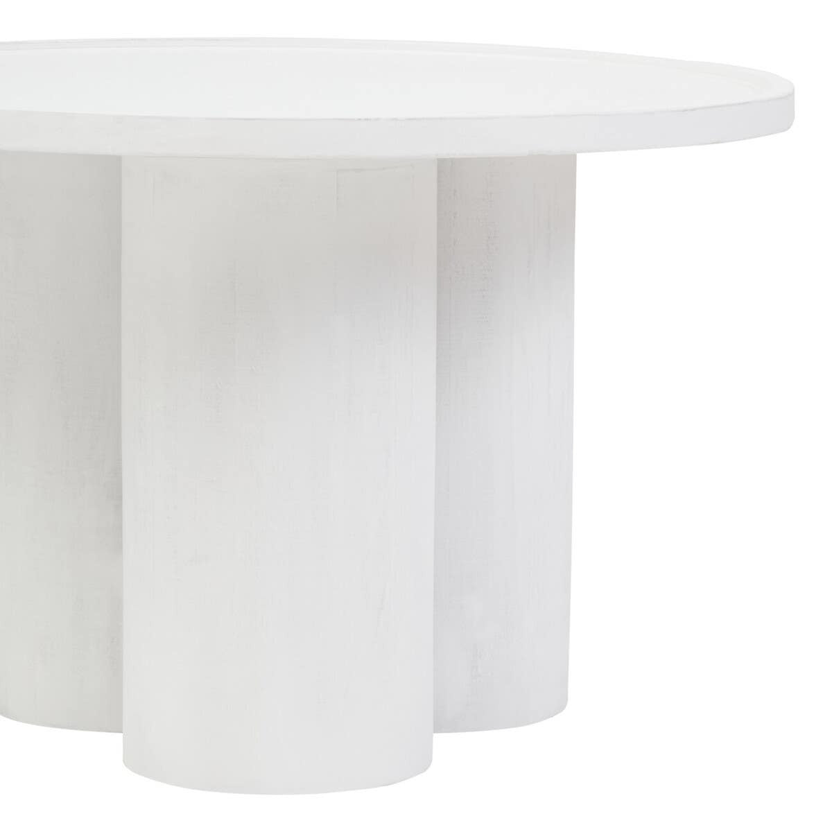 Walsa Whitewash Mango Wood Column Detail Coffee Table