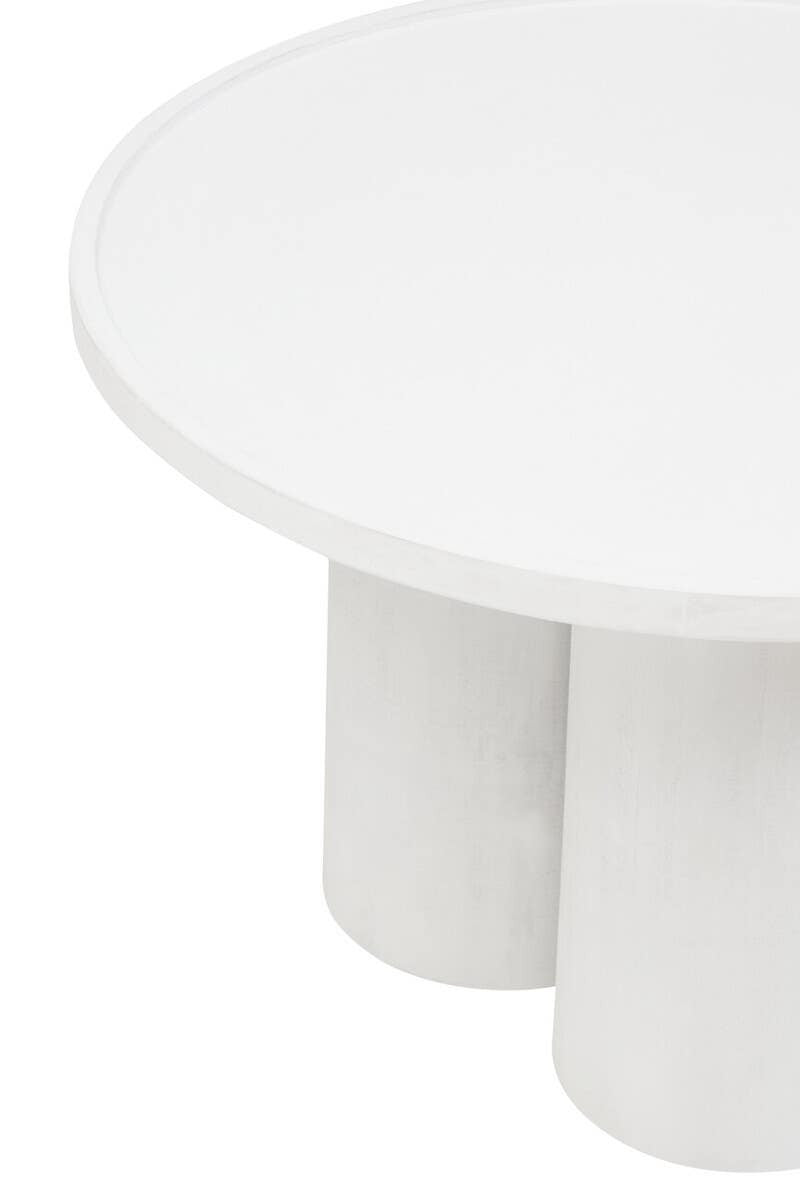 Walsa Whitewash Mango Wood Column Detail Coffee Table