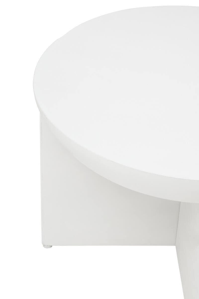Walsa Whitewash Mango Wood Round Coffee Table