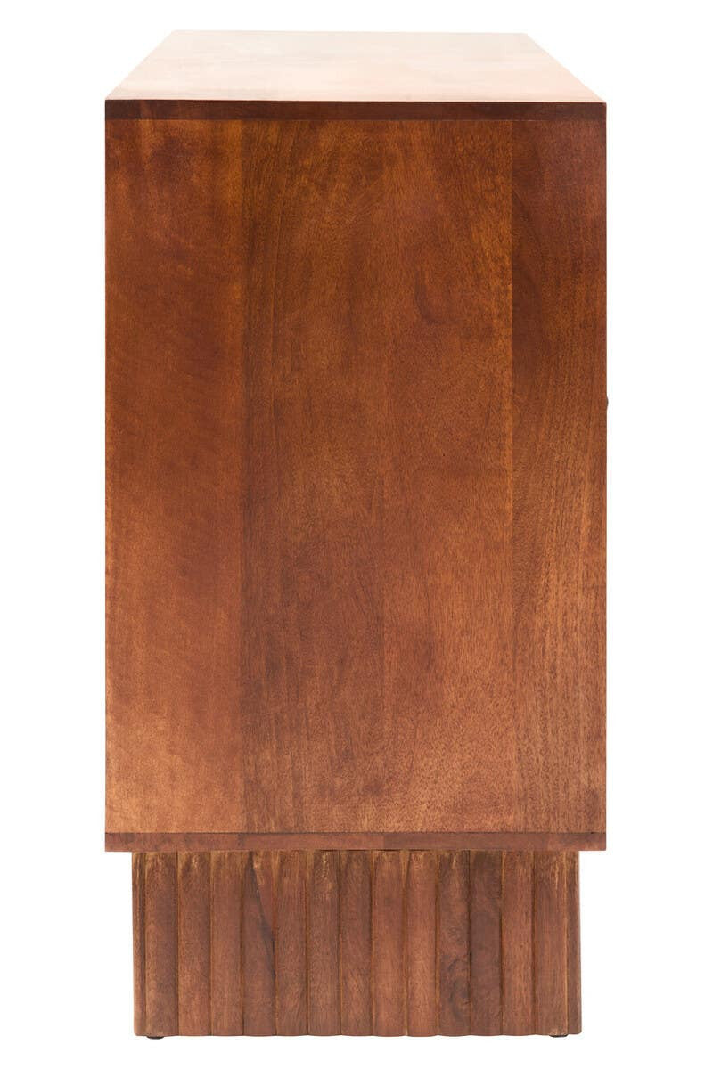 Siva Four Door Mango Wood Hammered Sideboard