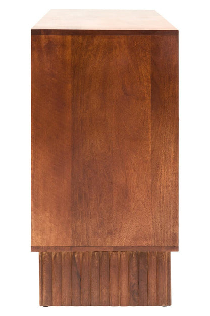 Siva Four Door Mango Wood Hammered Sideboard