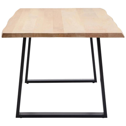 Persolo Mango Wood Live Edge Black Metal legs Dining Table