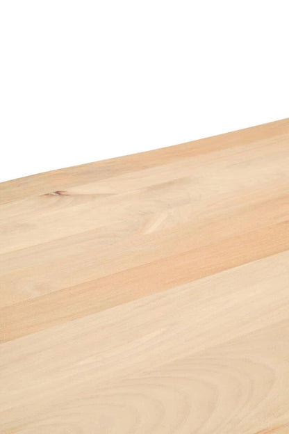 Persolo Mango Wood Live Edge Black Metal legs Dining Table