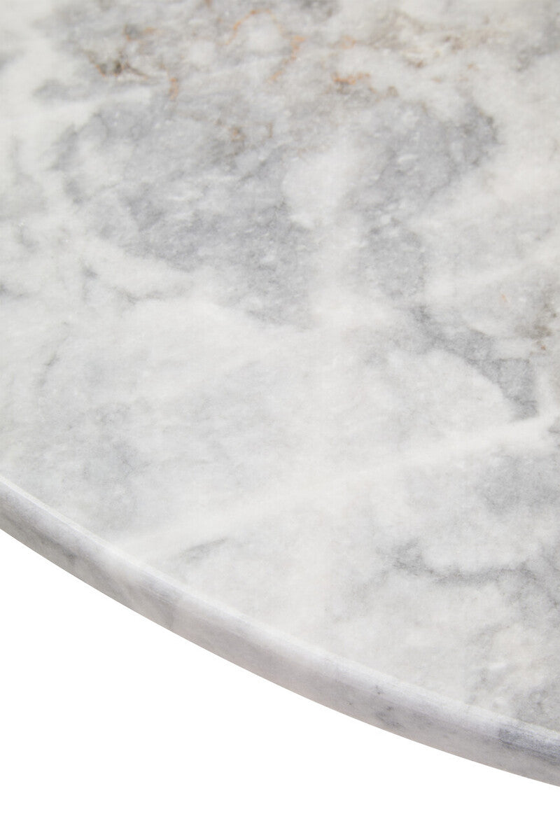 Palermo Round White Marble Top Large Coffee Table