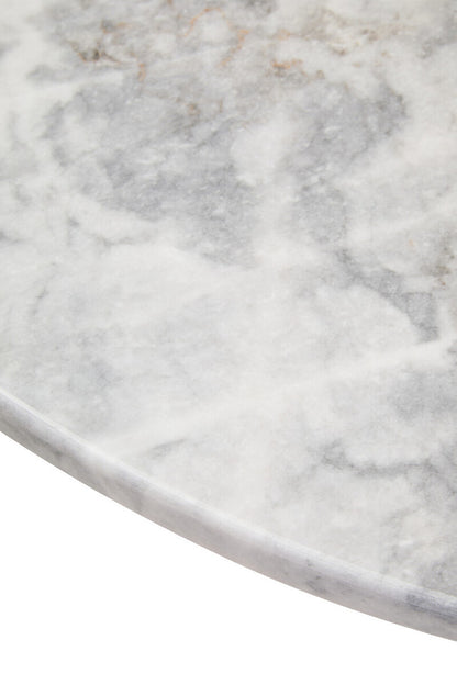 Palermo Round White Marble Top Large Coffee Table