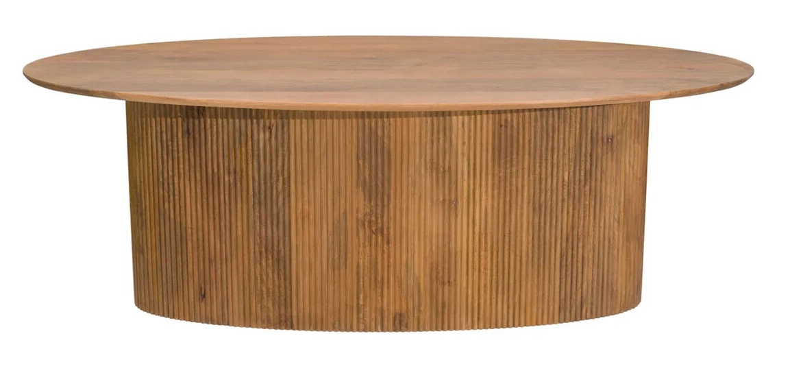 Torello Mango Wood Oval Dining Table