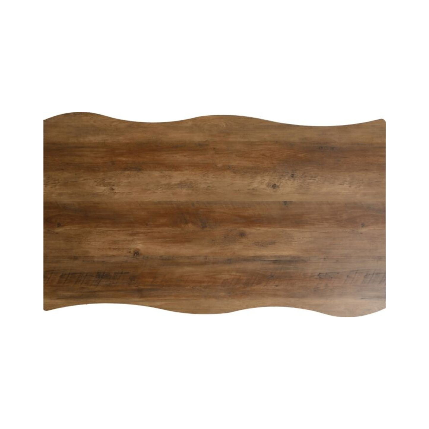 Quebec Wave Edge Dining Table in Medium Oak Effect – 140cm