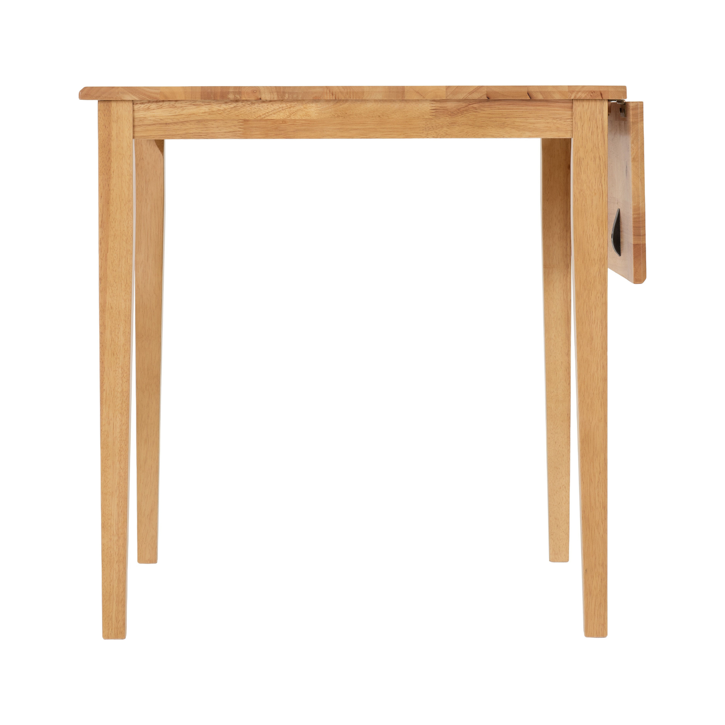 Vienna Drop Leaf Dining Set - Medium Oak/Brown Faux Leather