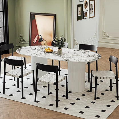 Ava Vintage Dining Table, Marble