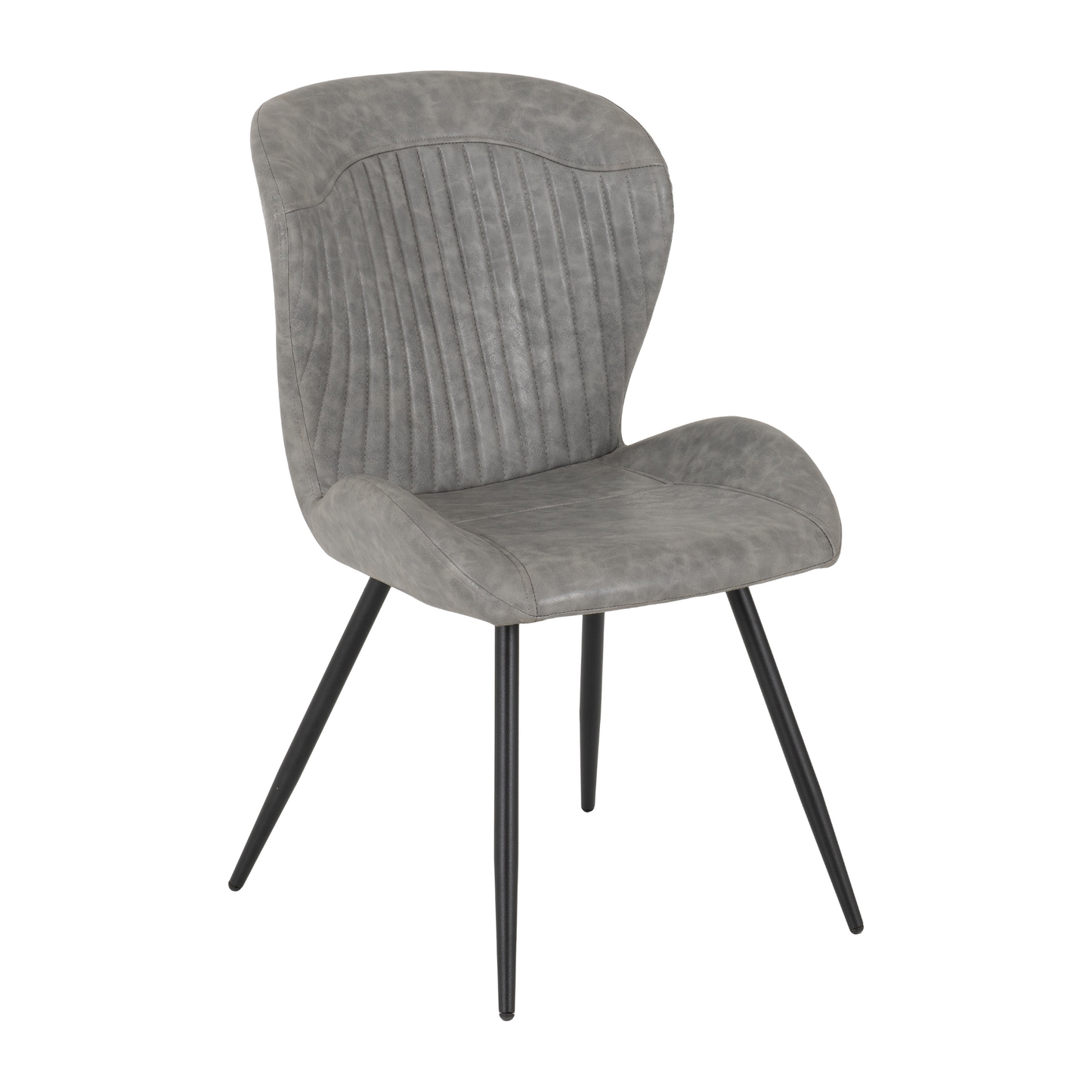 Modena & Quebec Dining Set - Cream/Grey PU (4 Chairs)