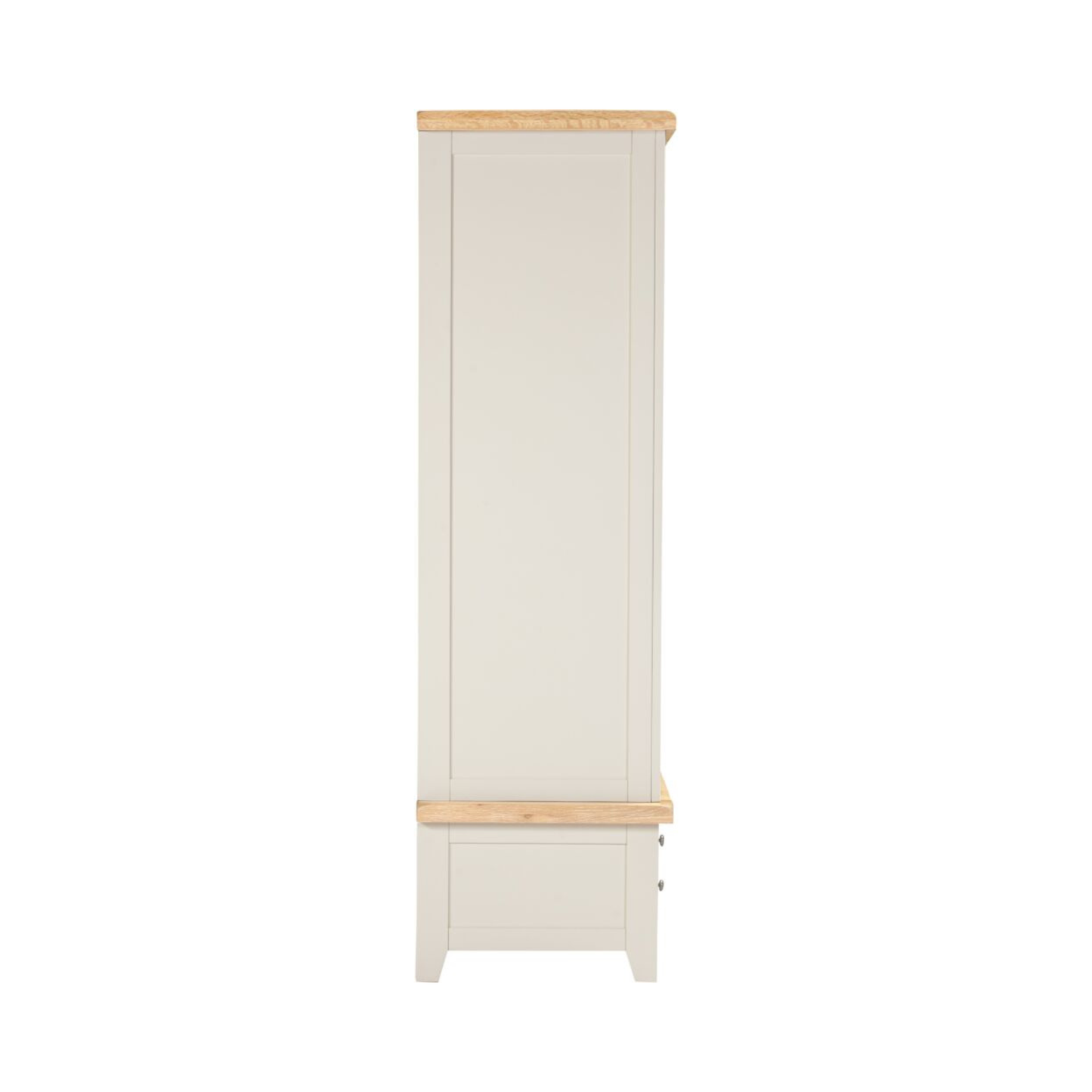 Windsor 2 Door 1 Drawer Wardrobe – Ivory/Oak
