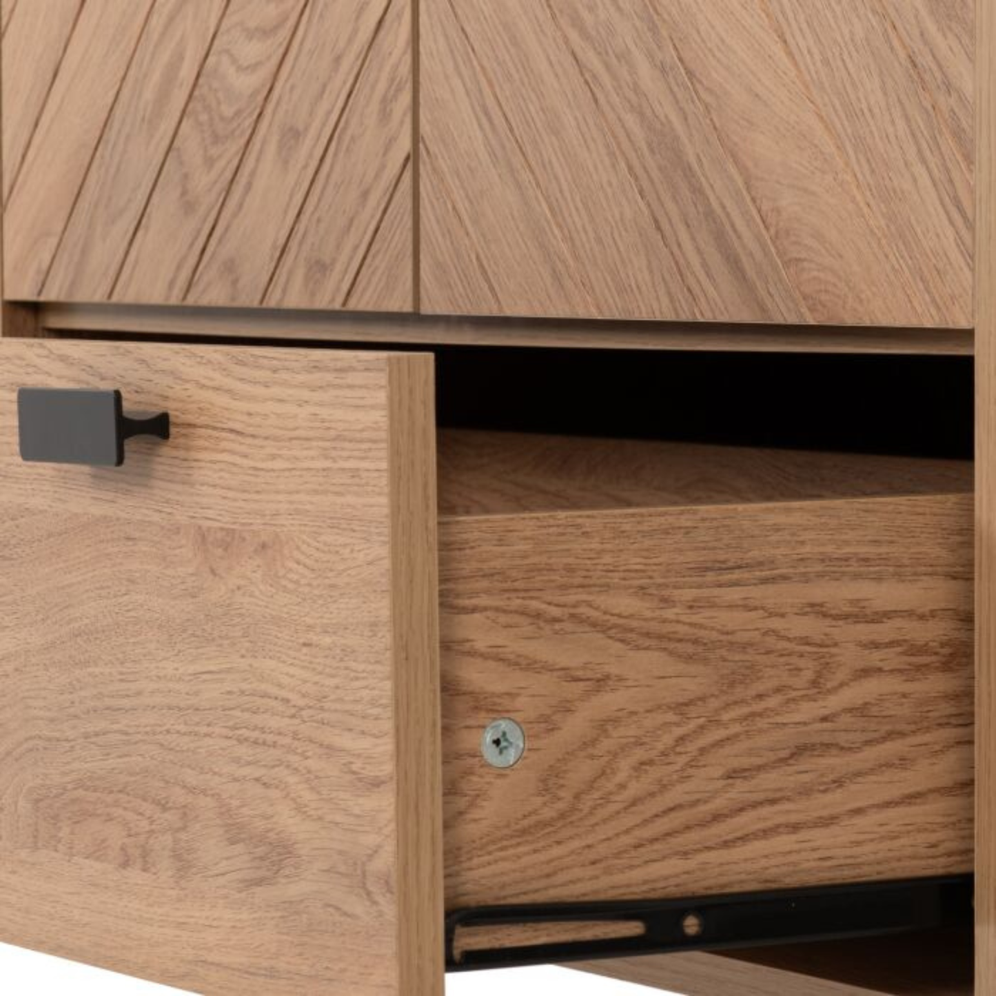 Leon 2 Door 1 Drawer Wardrobe – Medium Oak Effect