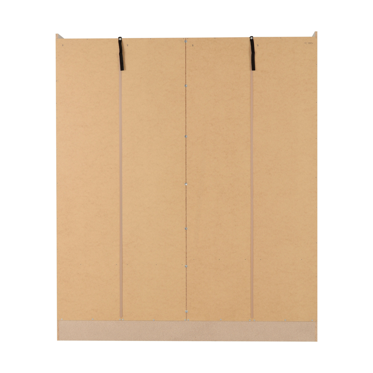 Nevada 4 Door 2 Drawer Wardrobe - Grey Gloss/Light Oak