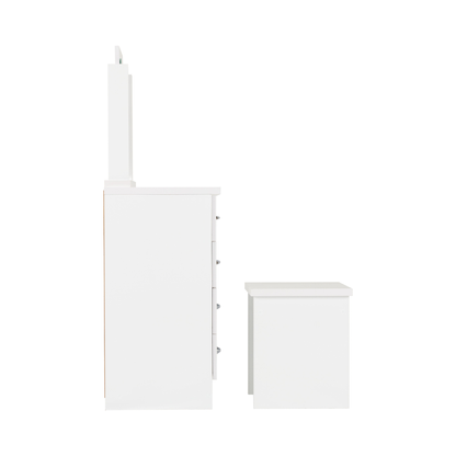 Nevada Dressing Table Set - White Gloss