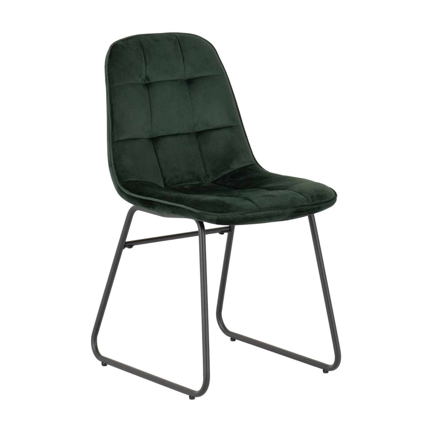 Quebec Wave & Lukas Dining Set - Oak Effect/Emerald Velvet