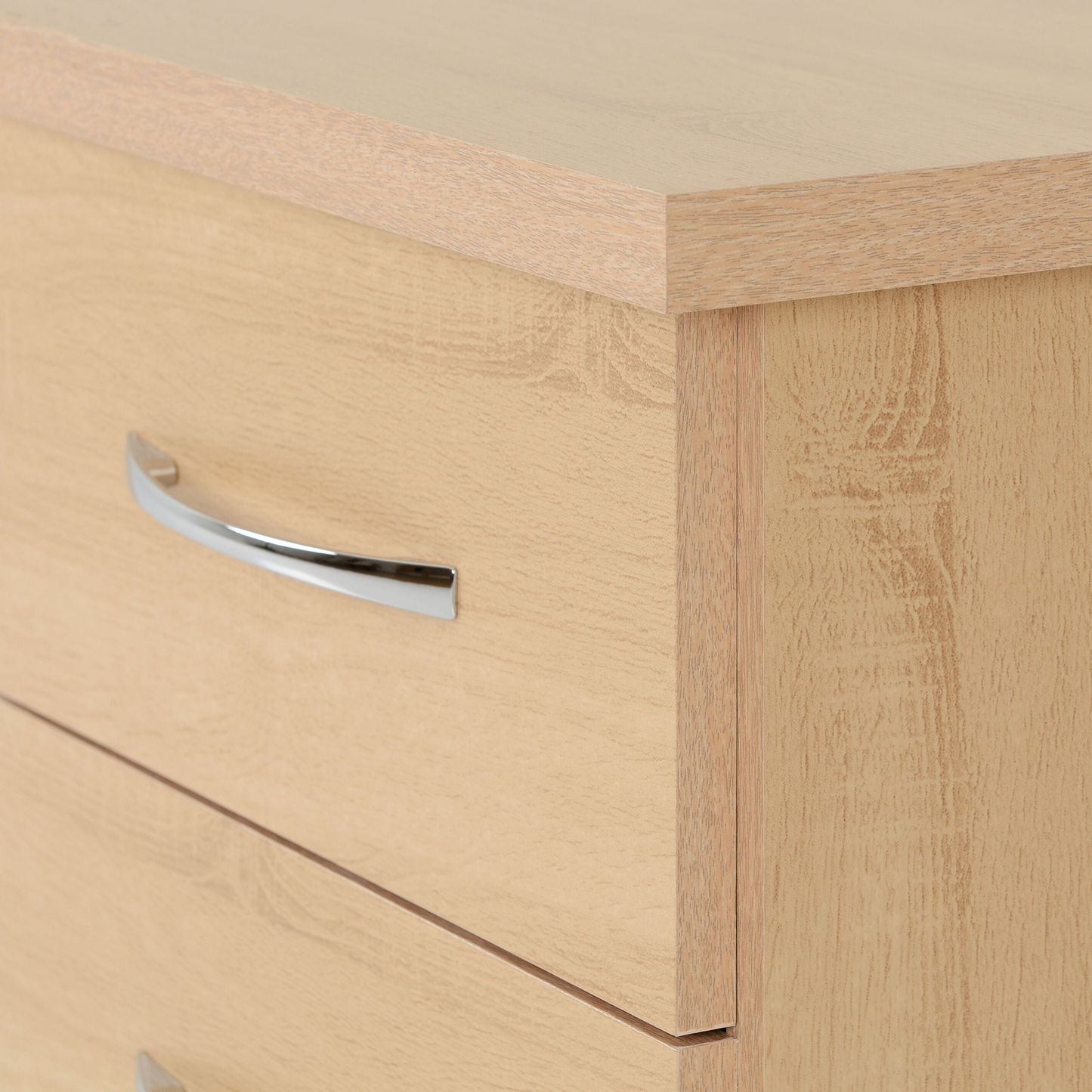 Nevada 3 Drawer Bedside – Sonoma Oak Effect Storage