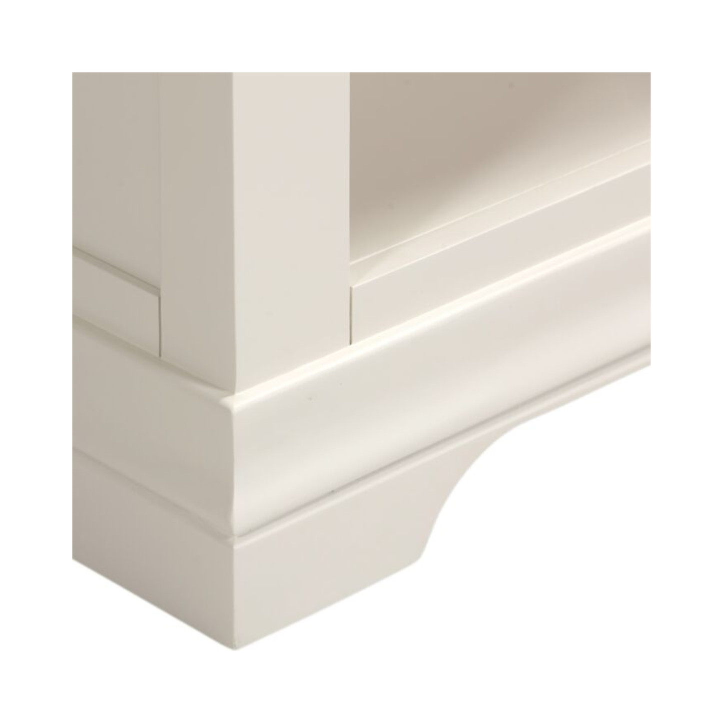 Bordeaux Bookcase Ivory Oak 150cm Storage Shelf Unit
