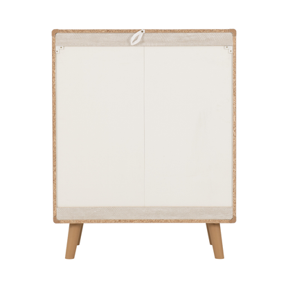 Dixie 4 Drawer Chest – Dusty Grey/White, Modern Bedroom Storage