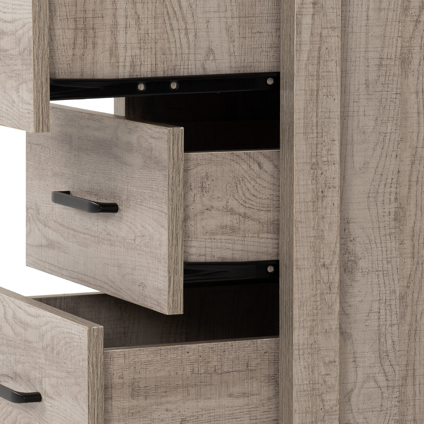 Oliver 3 Drawer Bedside – Light Oak Effect Storage