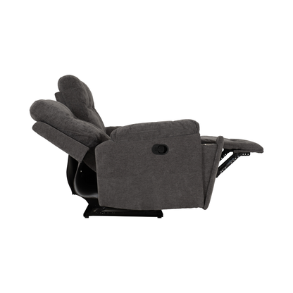 Guildford 3 Seater Recliner Sofa - Grey Fabric