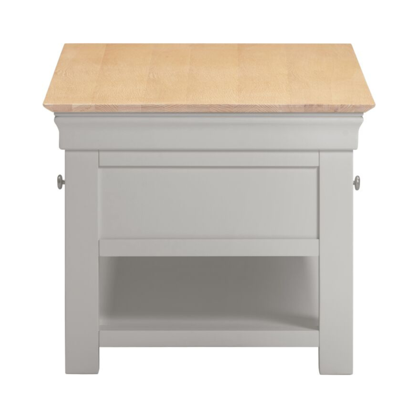 Bordeaux 2 Drawer Coffee Table - Pebble Grey/Oak