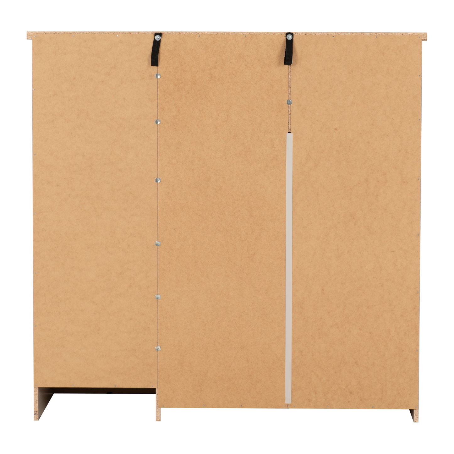 Nevada 5 Drawer Low Wardrobe - Black Gloss