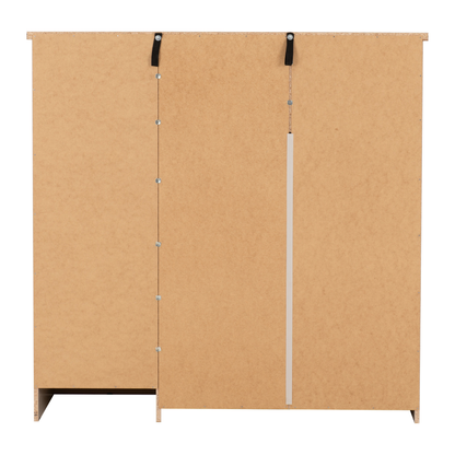 Nevada 5 Drawer Low Wardrobe - Black Gloss