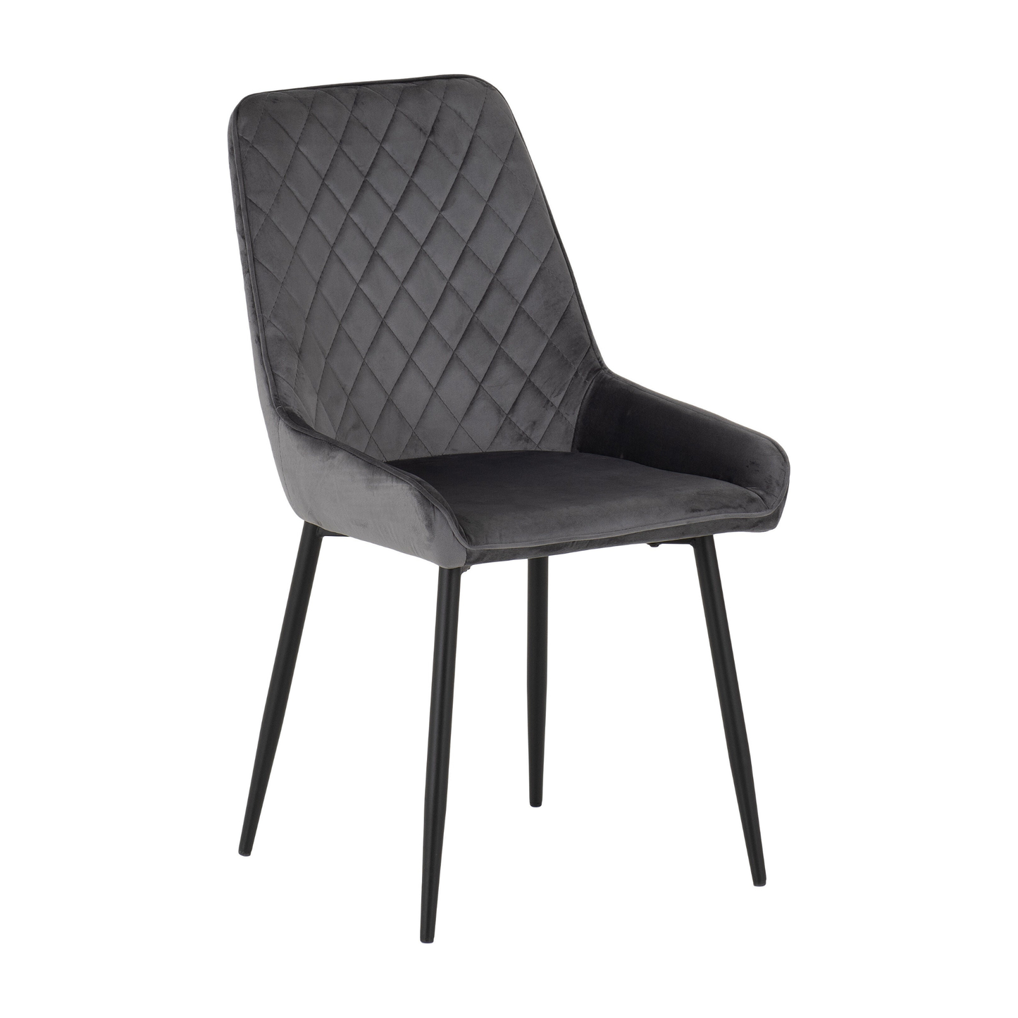 Modena & Avery Dining Set - Cream/Grey Velvet (4 Chairs)
