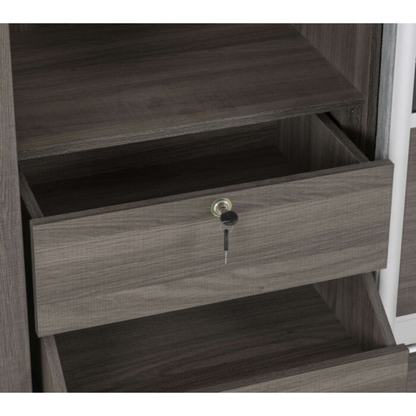 Lisbon 2 Door Sliding Wardrobe – Black Wood Grain