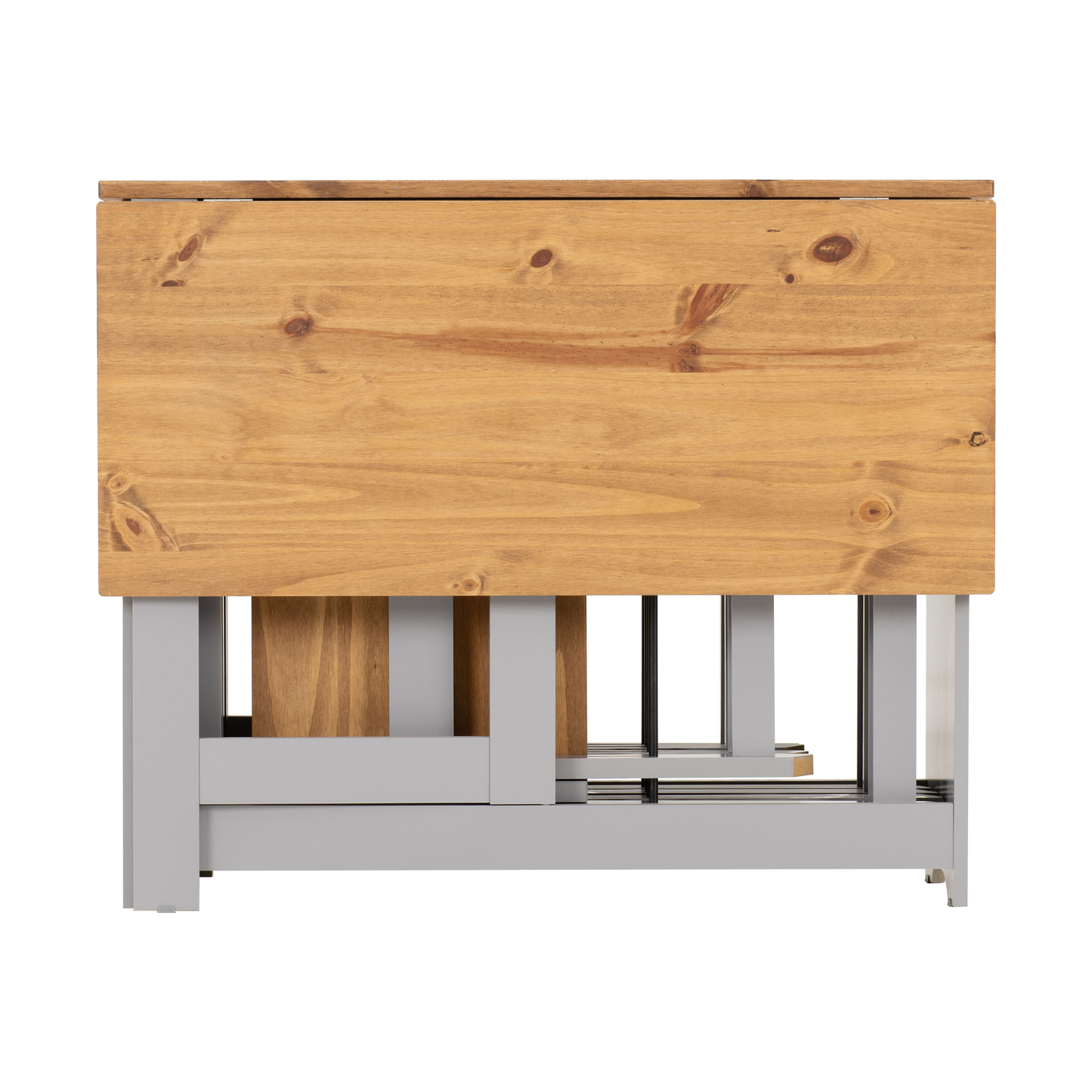 Santos Butterfly Dining Set - Grey Slate/Pine (4 Chairs)