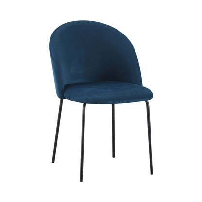 Boston Dining Chair (Set of 4) – Sapphire Blue Velvet