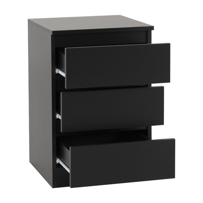 Malvern 2 Door Wardrobe Bedroom Set Black