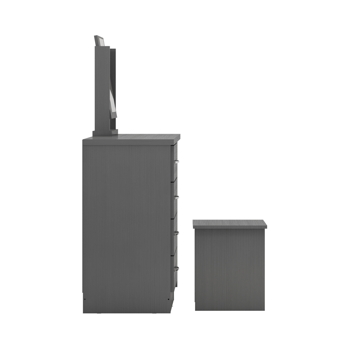 Nevada Dressing Table Set - 3D Effect Grey