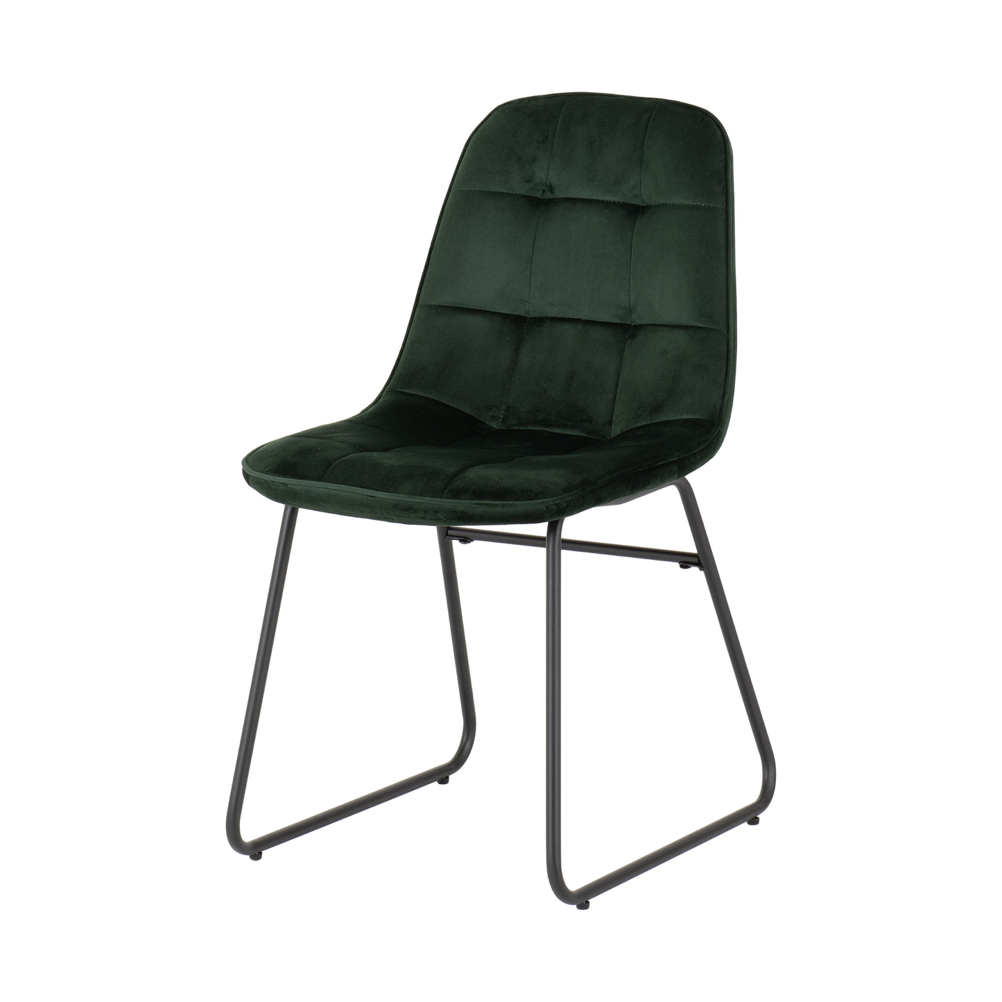 Athens Round Dining Set with 4 Lukas Chairs - Concrete & Emerald Velvet