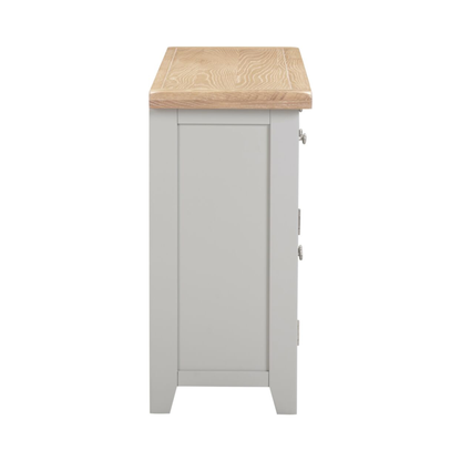 Windsor 3 Door 3 Drawer Sideboard – Pebble Grey/Oak