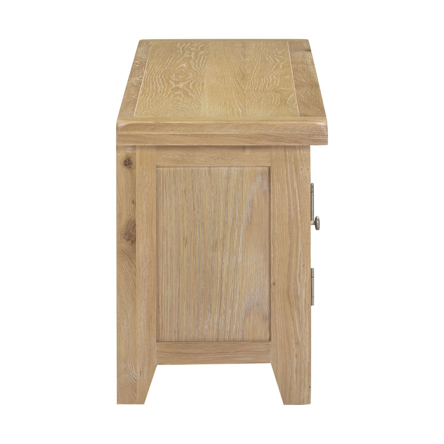 Windsor Straight TV Unit - Natural Oak - Hardwood & Plywood
