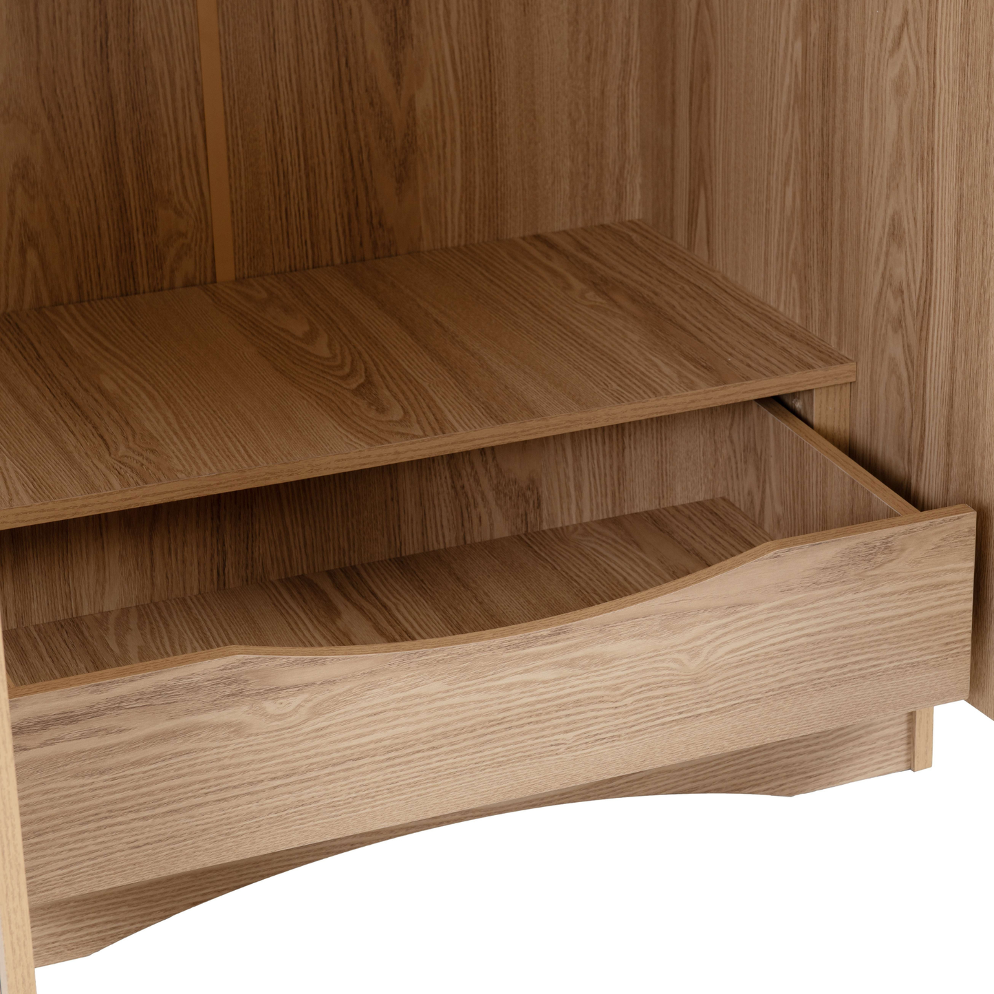 Tessa 2 Door Wardrobe - Natural Oak Effect