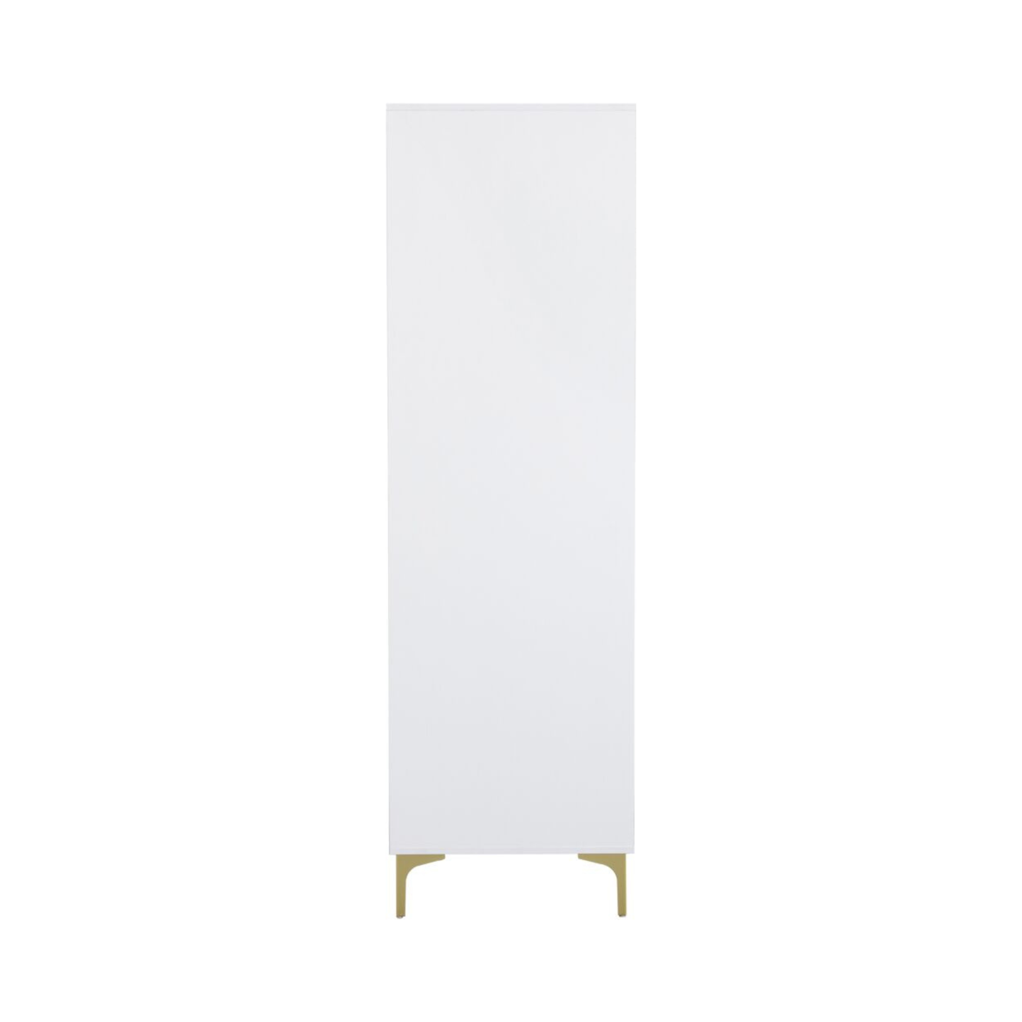 Miami 2 Door Wardrobe – White & Gold, Compact Storage