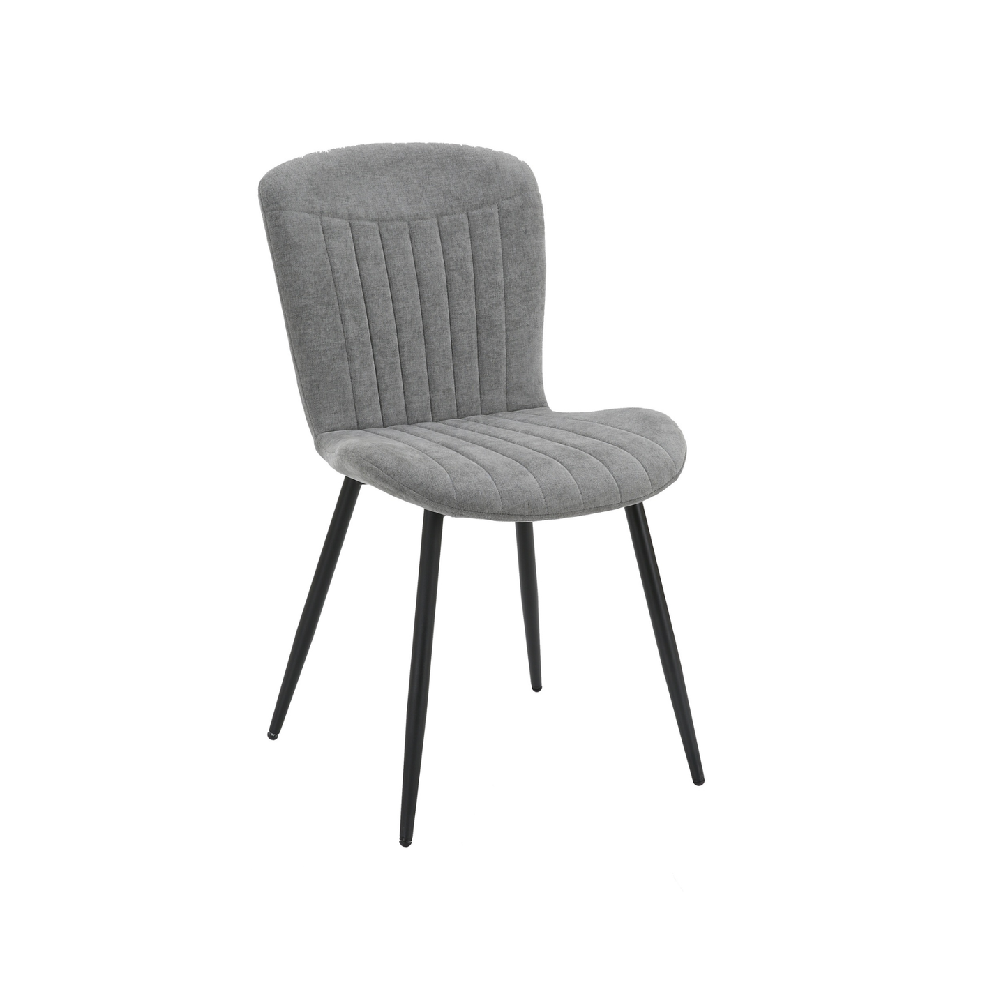 Grace Pack of 4 Grey Fabric Dining Chairs