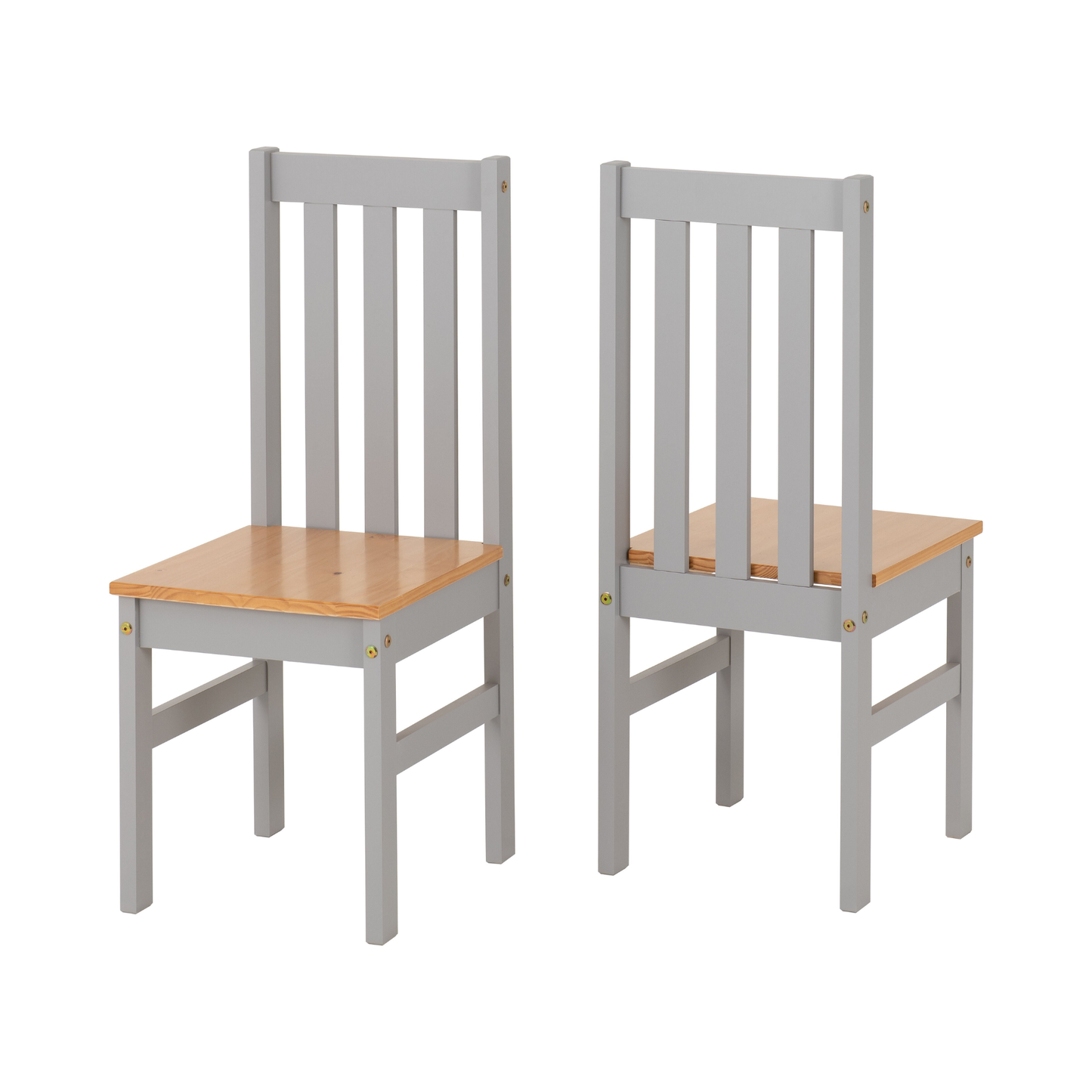 Ludlow 1+4 Dining Set - Grey Slate/Oak Effect